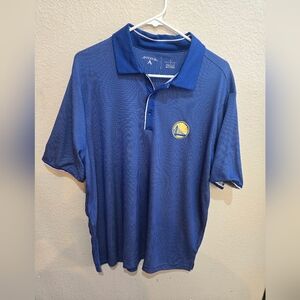 Golden State Warriors Men's Blue Polo Shirt Mens Large